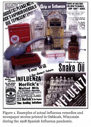 Figure 1: Examples of actual influenza remedies...