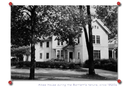 Albee House during the Bartlett's tenure, circa 1920s