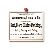Ad for Libbey's sash and door company